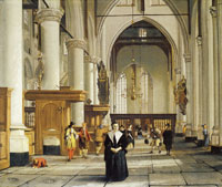 Cornelis de Man Interior of the Laurenskerk, Rotterdam