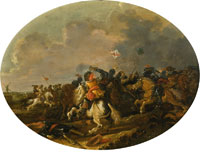 Jan Asselijn A Cavalry Skirmish