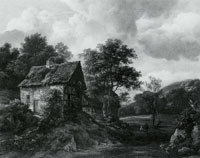 Jacob van Ruisdael - Landscape with Cottages among Trees